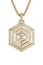 Carlyle Pendant, 18K Yellow Gold & Diamonds